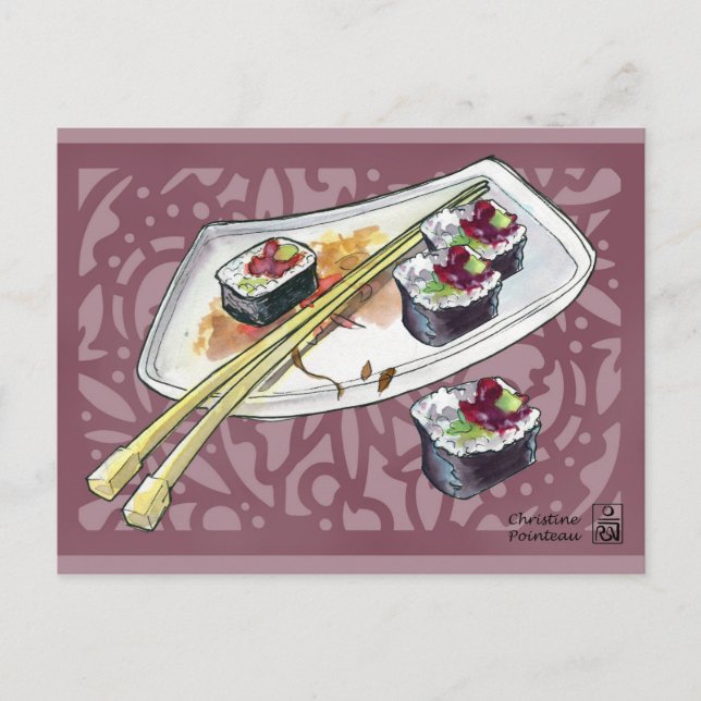 Carte Postale Sushi Bites (Devant)