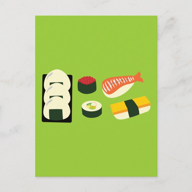 Carte Postale Sushi Fun (Devant)
