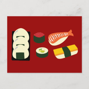 Carte Postale Sushi Fun