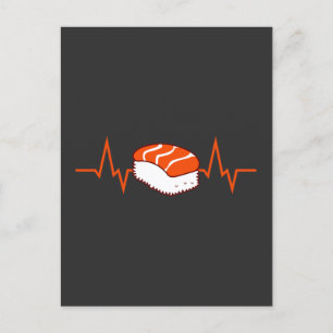Carte Postale Sushi Heartbeat Japonais Asiatique