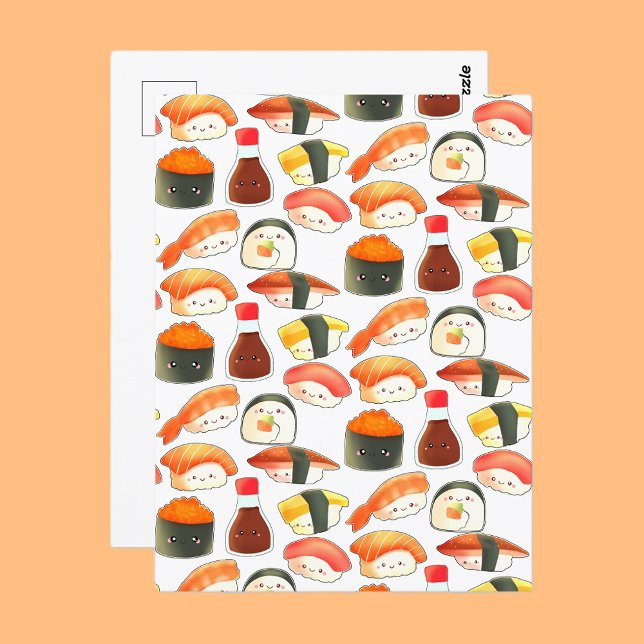 Carte Postale Sushi Mignon (Créateur téléchargé)