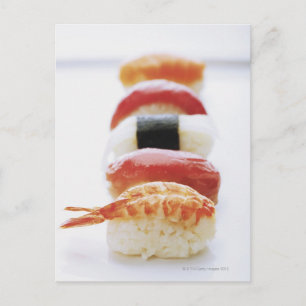 Carte Postale Sushi, Nigiri, gros plan