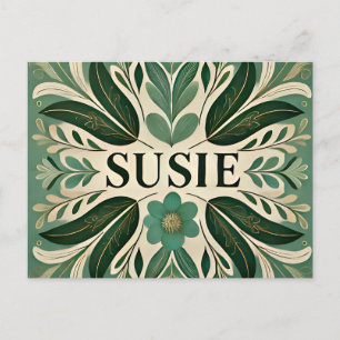Carte Postale SUSIE ~ Pastels qui dégoulinent ~ Conception fract