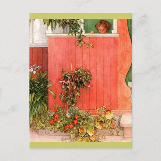 Carte Postale Suzanne sur le porche (Devant)