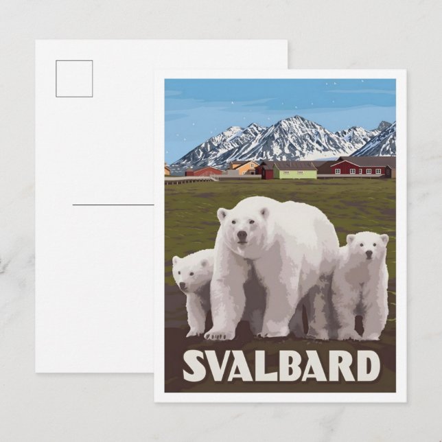 Carte Postale Svalbard Norvège Voyages Anciens  (Devant / Derrière)