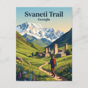 Carte Postale Svaneti Trail Géorgie