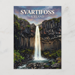 Carte Postale Svartifoss Islande