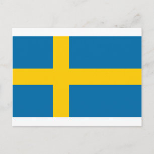 Carte Postale Sveriges Flagga - Drapeau suédois - Drapeau suédoi
