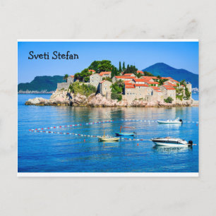 Carte postale Sveti Stefan Budva Monténégro