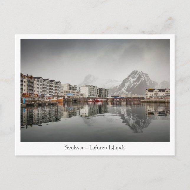 Carte Postale Svovaer Lofoten Norvège (Devant)