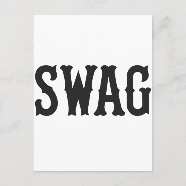 CARTE POSTALE SWAG (Devant)