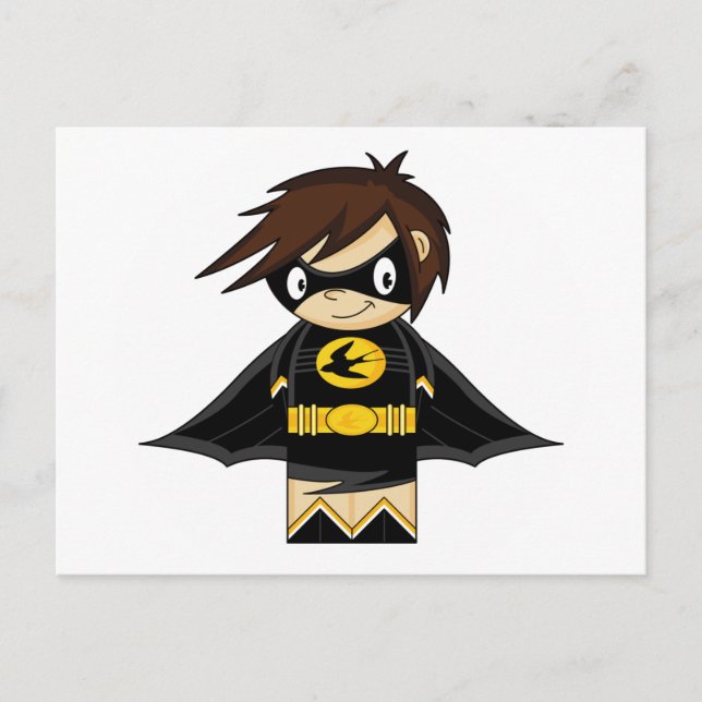 Carte postale Swallow Superhero (Devant)