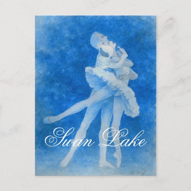 Carte postale Swan Lake Pas de Deux (Devant)