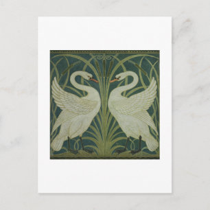 Carte Postale 'Swan, Rush et Iris'