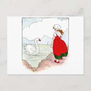 Carte Postale Swan Vintage La vraie Mère Oie