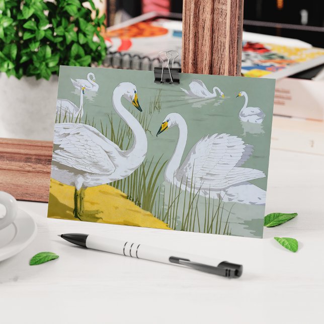 Carte Postale Swans par Verneuil (Créateur téléchargé)