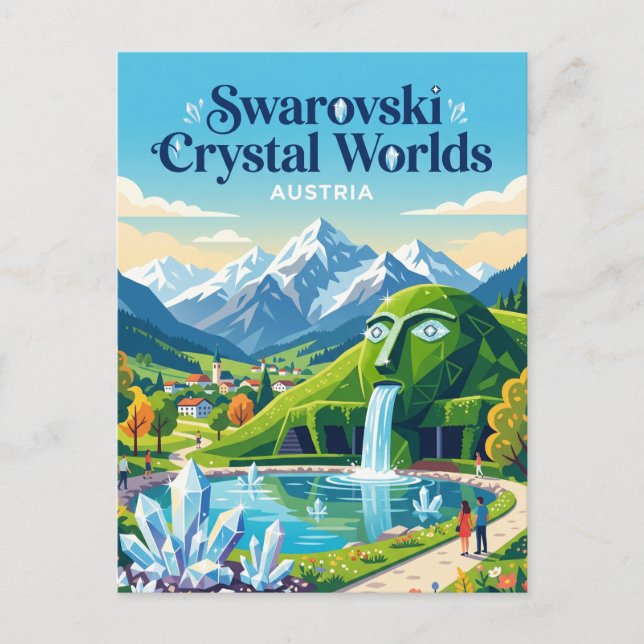 Carte Postale Swarovski Crystal Worlds Autriche (Devant)