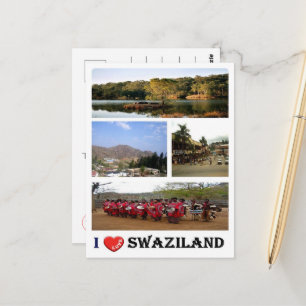 Carte Postale Swaziland - I Love -