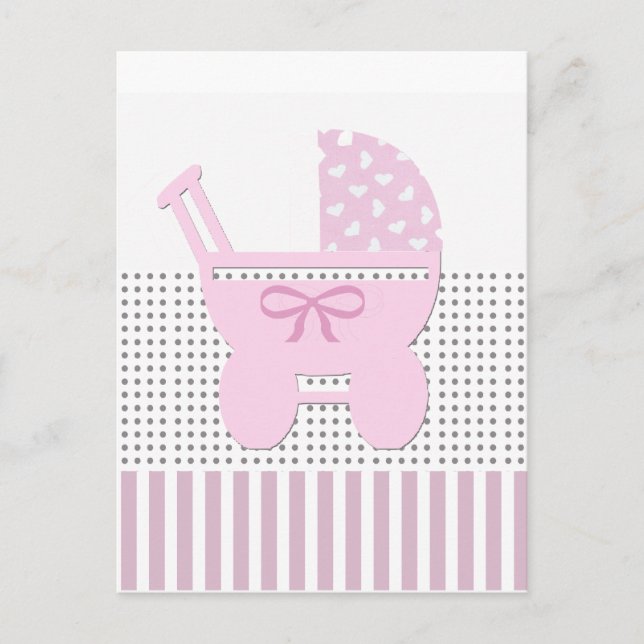 Carte Postale Sweet Baby Girl Shower Invitation (Devant)