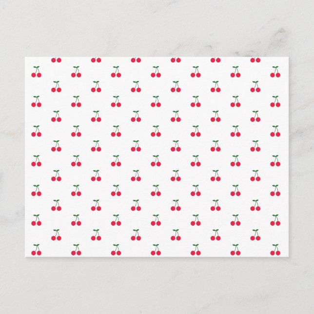 Carte postale Sweet Cherry Motif (Devant)