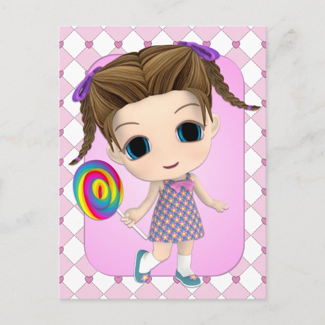 Carte postale Sweet Chibi Girl (Devant)