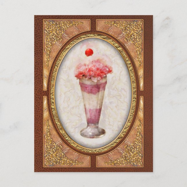 Carte Postale Sweet - Crème de glace - Flotte de crème glacée (Devant)