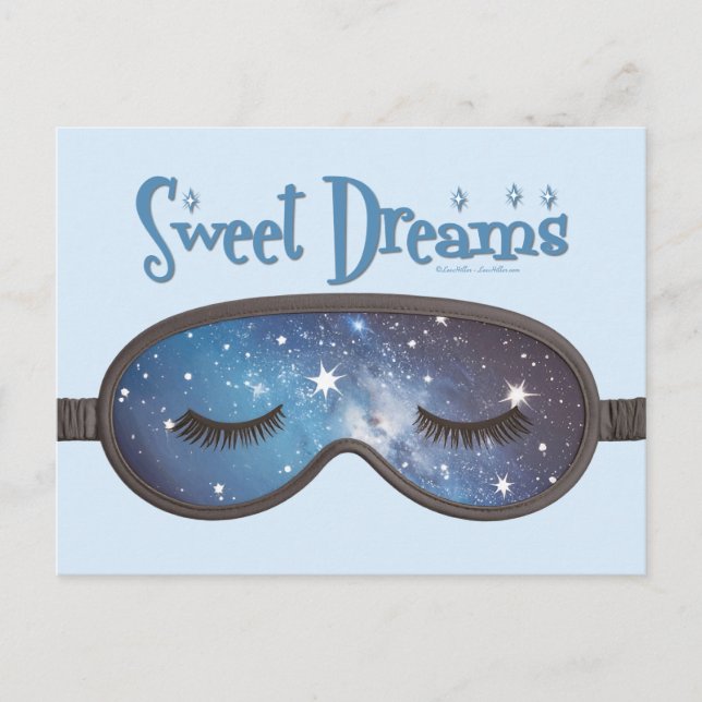 Carte Postale Sweet Dreams Masque Visage (Devant)
