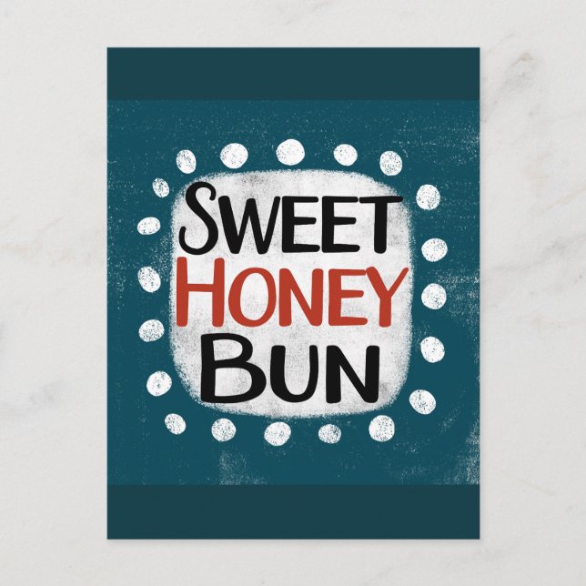 Carte postale Sweet Honey Bun (Devant)