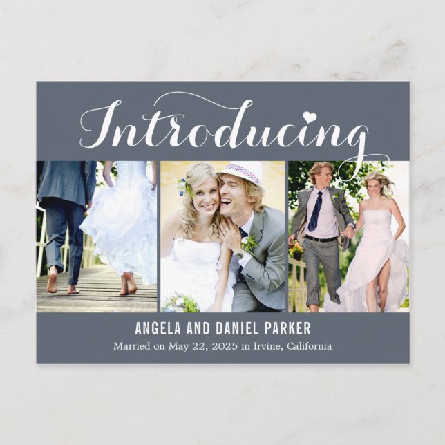 Carte Postale Sweet Introduction Mariage Elopement Faire-part (Devant)
