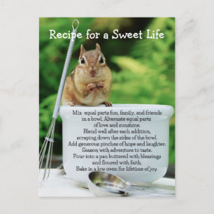 Carte Postale Sweet Life Little Chipmunk