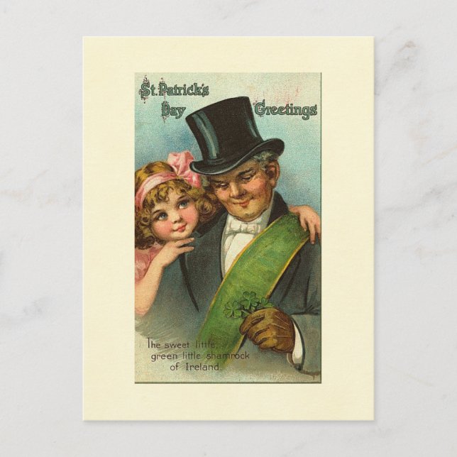 Carte Postale Sweet Little Shamrock St. Patrick's (Devant)