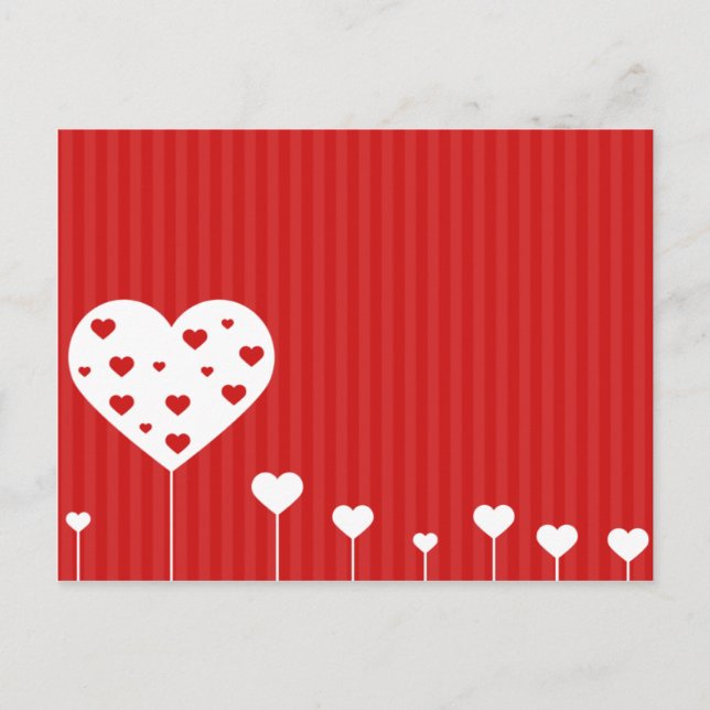 Carte Postale Sweet Lovely Romantic Hearts (Devant)