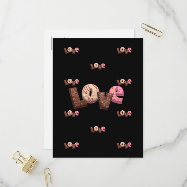 Carte postale Sweet Lover (Devant/Arrière en situation)