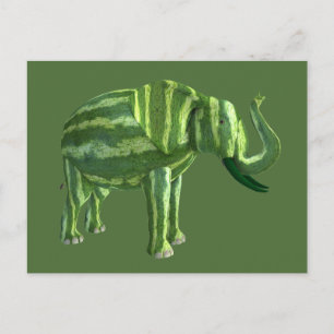 Carte Postale Sweet National Watermelon Day Elephant