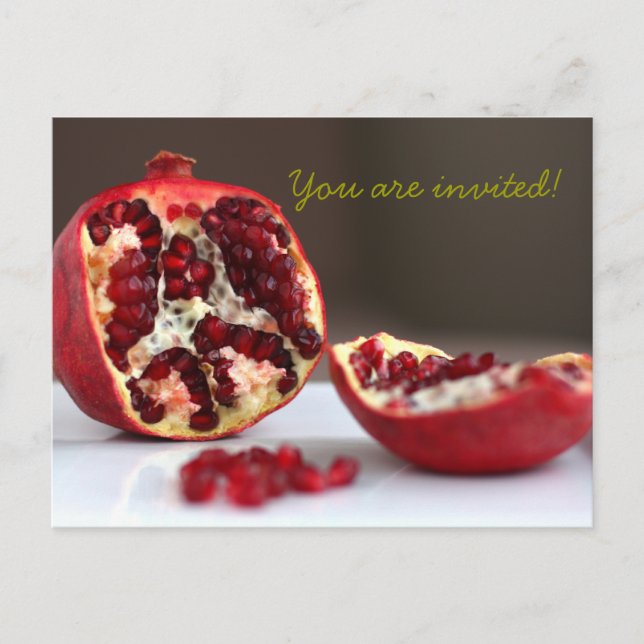 Carte Postale Sweet POM Pomegranate Collection Invitation (Devant)