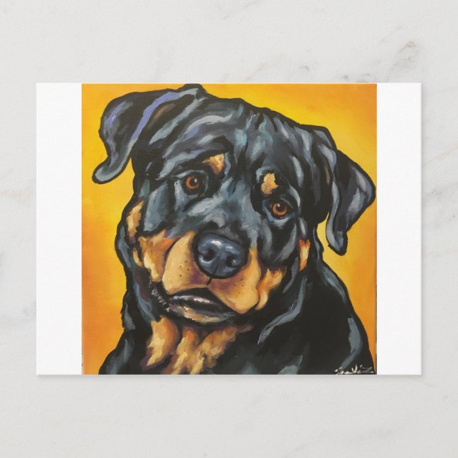 Carte Postale Sweet Rottweiler (Devant)