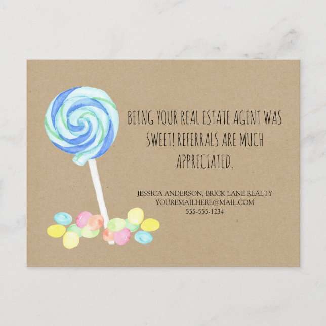 Carte Postale Sweet Traite Immobilier Référentiel Agriculture (Devant)