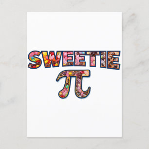 Carte Postale Sweetie Pi (Rempli de bonbons)