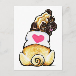 Carte Postale Sweetie Pug