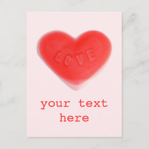 Carte postale Swet Heart Rose 'Your Text'