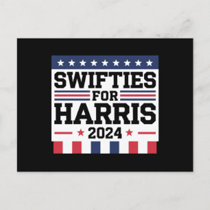 Carte Postale Swifties for Kamala Harris 2024 Vote Support