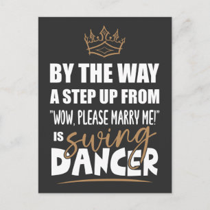 Carte Postale Swing Dancer est l'Ultimate in Appeal. Cadeau amus