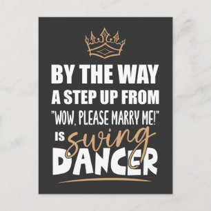 Carte Postale Swing Dancer est l'Ultimate in Appeal. Cadeau amus