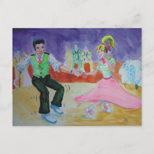 Carte Postale Swing Dancing le samedi soir