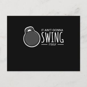 Carte Postale Swing It Self Kettlebell Fitness
