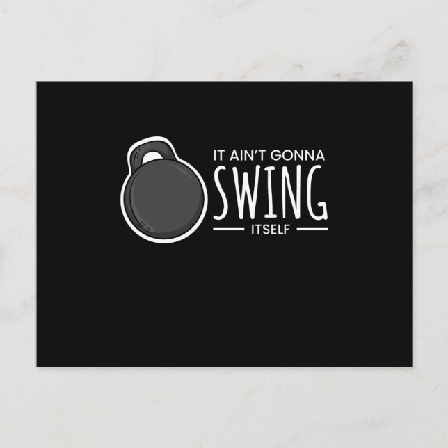 Carte Postale Swing It Self Kettlebell Fitness (Devant)