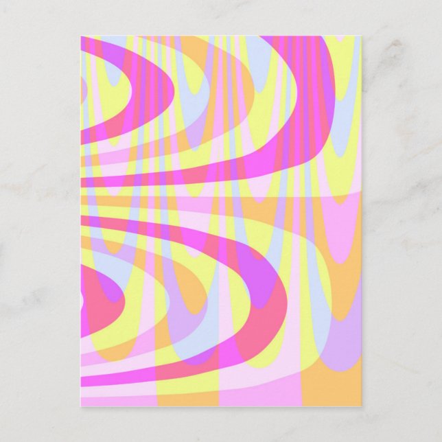 Carte Postale Swirls des années 70 (Devant)