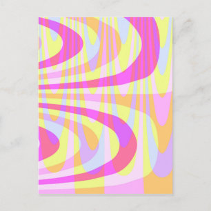 Carte Postale Swirls des années 70
