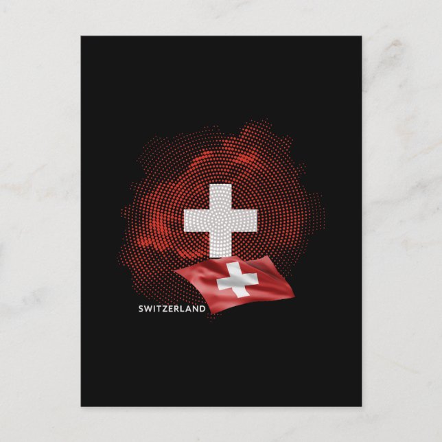Carte Postale Switzerland flag (Devant)