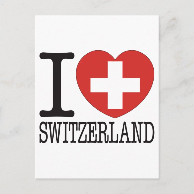 Carte Postale Switzerland Love v2 (Devant)